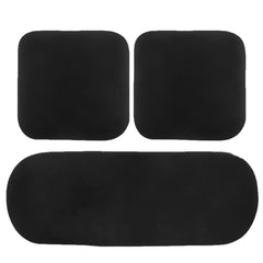 Hicle Winter Car Seat Cushion – Plush Rabbit Fur, Warm Thick Wool Seat Pad for Driver and Passenger, (Black)