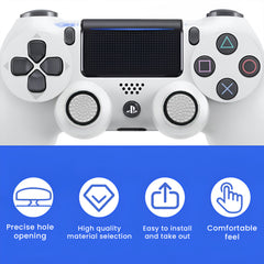 Hicle PS Thumb Grip Caps – White with Black Ring