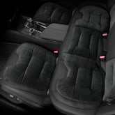 Hicle Winter Velvet Car Seat Cushion Set – Universal Fit for Mercedes, BMW & More | Black Plush Full-Seat Covers for 5-Seater Cars