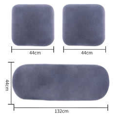 Hicle Winter Car Seat Cushion – Plush Rabbit Fur, Warm Thick Wool Seat Pad for Driver and Passenger (Gray)