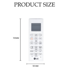 Hicle AC Remote Control for LG Split Air Conditioners | Compatible with AKB72955306 – No Setup Required – Ergonomic Design