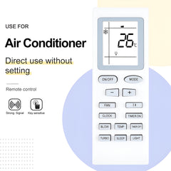 Hicle Remote for Inverter AC – Compatible with Voltas/Onida/Godrej/Electrolux/GREE AC – Sleek & Durable Design