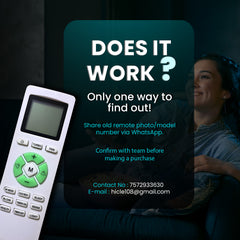 Hicle AC Remote Control for Lloyd Split & Window Air Conditioners | Compatible with Models LS12B32WACR, LS18I52WBEL | No Setup Required – Ergonomic Design