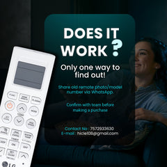 Hicle AC Remote Control for LG Split Air Conditioners | Compatible with AKB72955306 – No Setup Required – Ergonomic Design