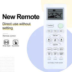 Hicle Remote Control for Haier Air Conditioners | Compatible with Various Models – No Setup Required – Ergonomic Design