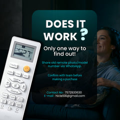 Hicle AC Remote Control for Haier Split & Window Air Conditioners | Compatible with AC-49 Model – No Setup Required – Ergonomic Design