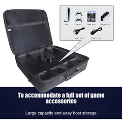 Hicle PS5 Hard Travel Carrying Case – Compact Black EVA Storage Bag for PlayStation 5 Console and Accessories (New Model)