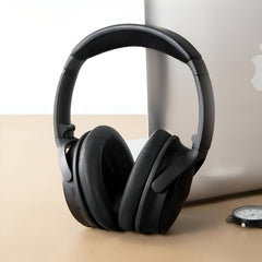 Hicle 50mm Round Foam Ear Pads – Compatible with Sony MDR-V6, MDR-7506, and Similar On-Ear Headphones (1 Pair, Black)