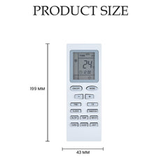 Hicle Remote for Inverter AC – Compatible with Voltas/Onida/Godrej/Electrolux/GREE AC – Sleek & Durable Design