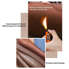 Hicle Winter Velvet Car Seat Cushion Set – Universal Fit for Mercedes, BMW & More | Brown Plush Full-Seat Covers for 5-Seater Cars