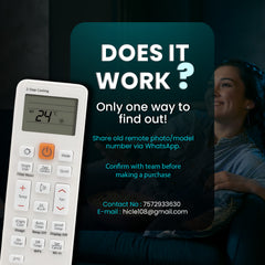 Hicle AC Remote Control for Samsung Air Conditioners | Compatible with Samsung Split & Window AC Models – No Setup Required – Ergonomic Design