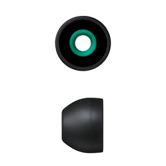 Hicle Silicone Earbuds Tips – Compatible with Sony XBA, MDR, Senhai, and UE Series In-Ear Headphones (Medium – 11mm, 3.5mm Diameter, Black)