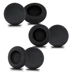 Hicle 60mm Round Foam Ear Pads – Compatible with Sony MDR-V6, MDR-7506, and Similar On-Ear Headphones (1 Pair, Black)