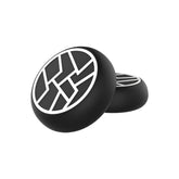 Hicle Anti-Slip Joystick Cap for PS5, PS4 & Xbox Controllers – 3D Silicone Thumb Grip Cover (Pack of 2, Black+white)