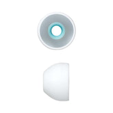 Hicle Silicone Earbuds Tips – Compatible with Sony XBA, MDR, Senhai, and UE Series In-Ear Headphones (Large – 13mm, 4.5mm Diameter, White)