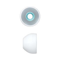 Hicle Silicone Earbuds Tips – Compatible with Sony XBA, MDR, Senhai, and UE Series In-Ear Headphones (Large – 13mm, 4.5mm Diameter, White)