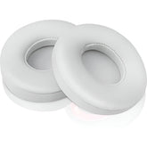 Hicle Extra-Thick Replacement Earpads – Compatible with Beats Solo 2 & 3 Wireless On-Ear Headphones (1 Pair, White)