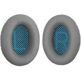 Hicle Replacement Ear Pads – Compatible with Bose QuietComfort 15 QC15 QC25 QC2 QC35 / Ae2 Series / SoundTrue & SoundLink Around-Ear Headphones (Light Grey with Blue Font, 1 Pair)