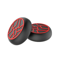 Hicle Anti-Slip Joystick Cap for PS5, PS4 & Xbox Controllers – 3D Silicone Thumb Grip Cover (Pack of 2, Black+Red)