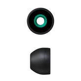 Hicle Premium Silicone Earbuds Tips – Small (9mm) – Black – Compatible with Sony XBA, MDR, Senhai, and UE Series In-Ear Headphones