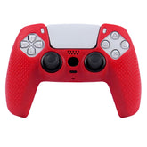 Hicle Silicone Grip Cover for PS5 Controller – Anti-Slip Dotted Texture Protective Sleeve (Red)