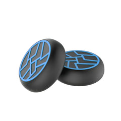Hicle Anti-Slip Joystick Cap for PS5, PS4 & Xbox Controllers – 3D Silicone Thumb Grip Cover (Pack of 2, Black+Blue)