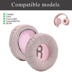 Hicle Replacement Ear Pads for JBL Wireless Headphones – Peach (1 Pair)