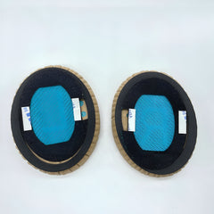 Hicle Headphones EarPads Cushions Replacement - Compatible with Bose QuietComfort 15 QC15 QC25 QC2 QC35/ Ae2 Ae2i Ae2w SoundTrue & SoundLink (Around-Ear Series Only)-Khakhi-BlueFont Over The Ear Headphone Cushion (Pack of 2, Khakhi, Blue)