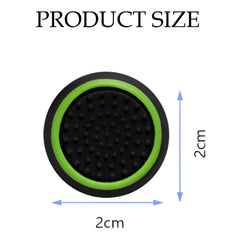 Hicle PS Joystick Luminous Silicone Thumb Grip Caps – Black with Green Ring