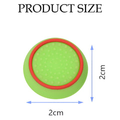 Hicle PS Thumb Grip Caps – Green with Red Ring