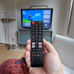 Hicle Replacement Remote Control for Samsung Smart TVs | Compatible with LCD, LED, OLED, QLED, UHD, HD, Plasma, 3D Models – Smart Hub & Hotkey Support – Non-Voice Command