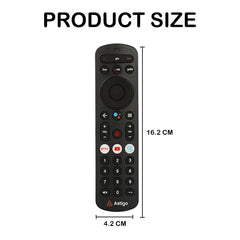 Hicle Airtel Xstream Set Top Box Remote Control – Non-Voice Version | Compatible with Airtel DTH HD/4K Xstream Box | No Setup Required (Black)