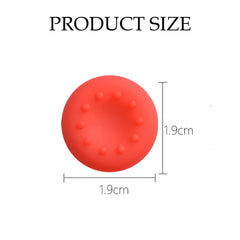 Hicle Red Soft Silicone Joystick Cap for PS5, PS4, PS3 & Xbox Controllers – Anti-Slip Thumb Grip Cover-Red