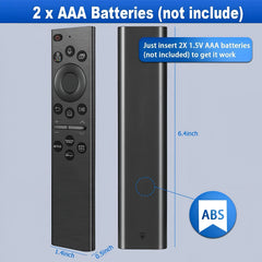 Hicle Universal TV Remote Control for Samsung Smart TVs (2019–2024) | Compatible Replacement with Voice Control – No Solarcell