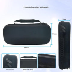Hicle PlayStation Portal Storage Bag Protective Case Set — Durable, Drop-proof, Scratch-proof, All-round Protection — Carry Bag + Tempered Film + Joystick Caps — Black