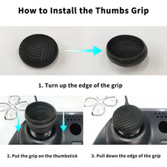 Hicle White Silicone Cover for PS5 Controller with Anti-Slip Textured Grip and 2 Thumb Grips – Soft Protective Case for DualSense Gamepad