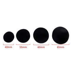 Hicle 65mm Universal Foam Earbud Covers – Replacement Cushions for On-Ear Headphones (4 Pairs, Black)