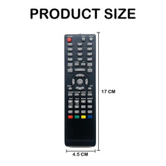 Hicle Replacement Remote Control for VU LED TV – Compatible Remote with Multi-Function Keys | No Setup Required | Match with Image Before Purchase (Black)
