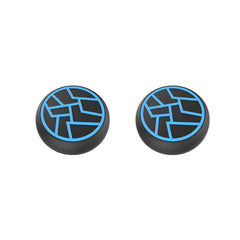 Hicle Anti-Slip Joystick Cap for PS5, PS4 & Xbox Controllers – 3D Silicone Thumb Grip Cover (Pack of 2, Black+Blue)
