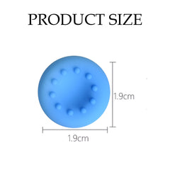 Hicle Blue Soft Silicone Joystick Cap for PS5, PS4, PS3 & Xbox Controllers – Anti-Slip Thumb Grip Cover-Blue