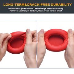 Hicle B0501/B0500 Wireless Over-Ear Replacement Earpads – Soft Foam Cushions for Wireless Headphones (Red, 1 Pair)