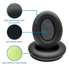 Hicle Replacement Ear Pads – Compatible with Beats Studio 2 & 3 Wireless (Models B0501, B0500)