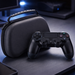 HICLE Game Controller Storage Case for PS5 /PS4 Controller– Premium Black PU Travel Carrying Protective Hard Case for PlayStation Controller (Compatible with PS5 & PS4 Controller)