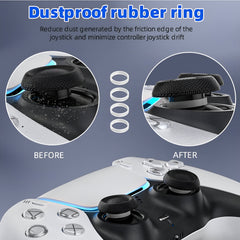 Hicle PS5 Handle Silicone Protective Cover – Non-Slip, Sweat-Proof Soft Rubber Shell with Thumb Grips (Cool Black)