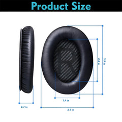 Hicle 50mm Round Foam Ear Pads – Compatible with Sony MDR-V6, MDR-7506, and Similar On-Ear Headphones (1 Pair, Black)