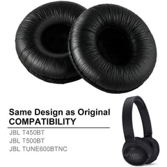 Hicle Replacement Ear Pads for JBL Wireless Headphones – Black (1 Pair)