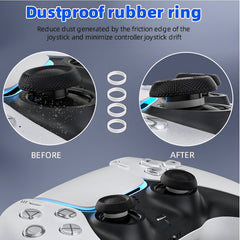 Hicle PS5 Handle Silicone Protective Cover – Non-Slip, Sweat-Proof Soft Rubber Shell with Thumb Grips (White)