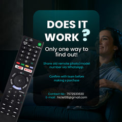 Hicle RM-L1370 Replacement Remote Control for Sony Bravia Smart TVs | Compatible with LCD, LED, UHD, OLED, QLED, 4K Android Televisions – Non-Voice Command – Streaming App Shortcuts