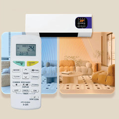 Hicle ARC484B32 Daikin AC Remote Control – Compatible Only with Daikin Air Conditioners, LCD Display, Multi-Function, No Setup Required (White)