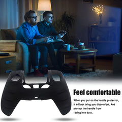Hicle Silicone Soft Cover for PS5 Controller – Anti-Slip Protective Sleeve with Smooth Matte Finish (Black)